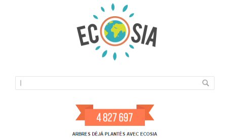 Ecosia un moteur de recherche eco-citoyen