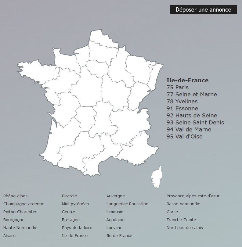 carte de France