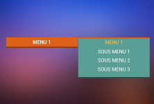 Full css menu