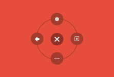 Mobile css circle menu